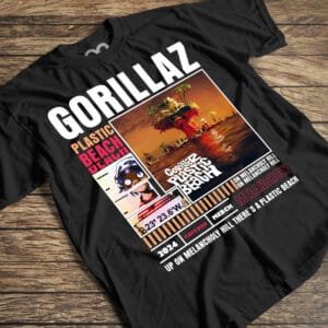 Remera Plastic Beach Gorillaz
