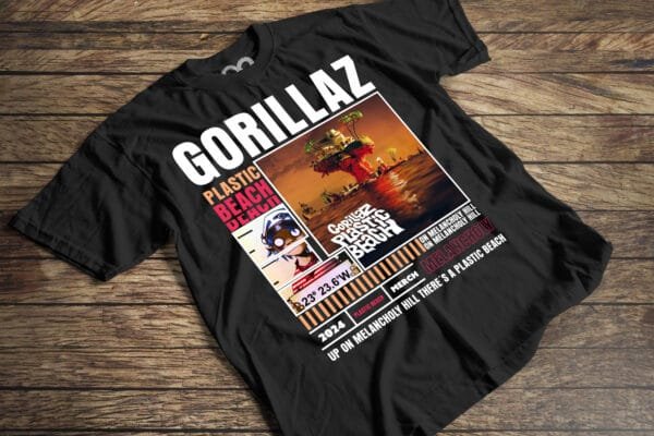 Remera Plastic Beach Gorillaz