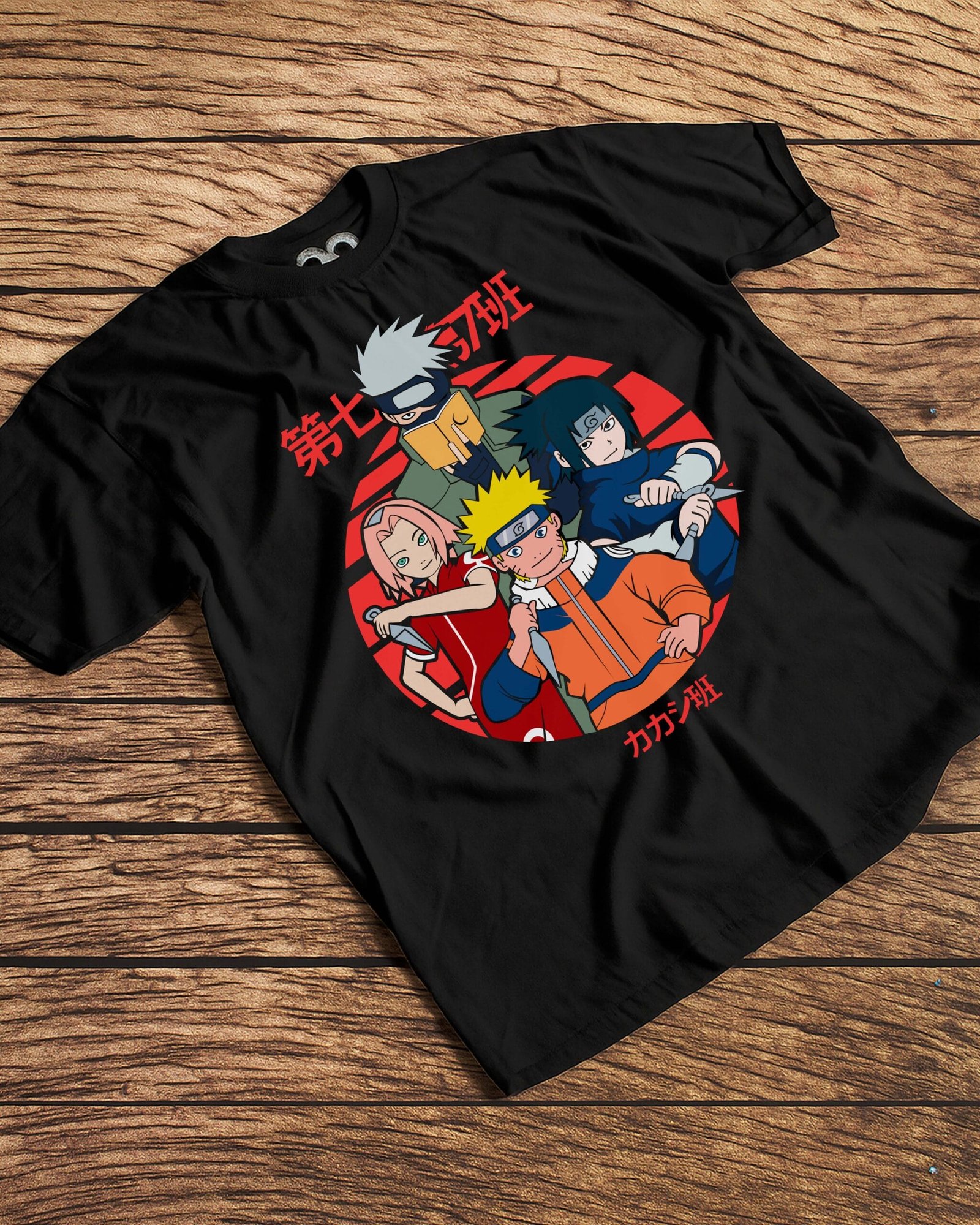 Remera Naruto equipo Kakashi