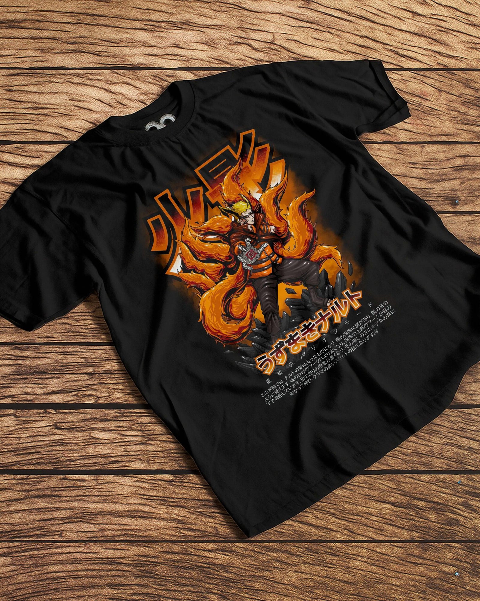 Remera Naruto y Kurama