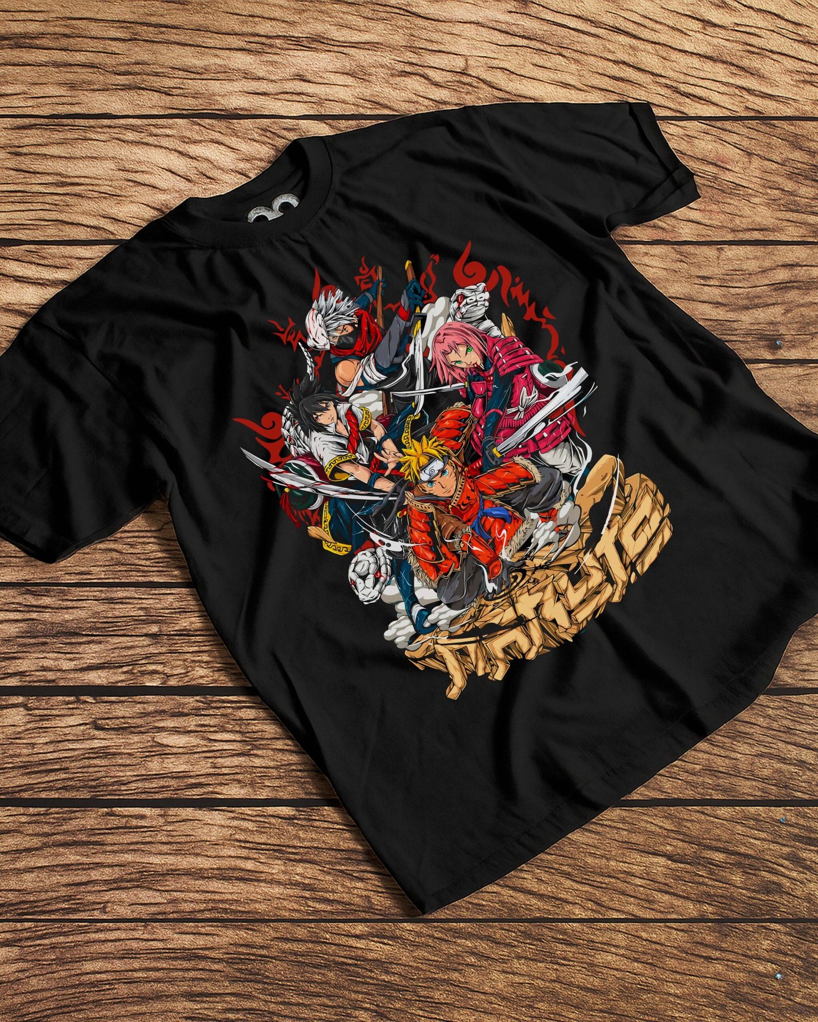 Remera Naruto Equipo 7