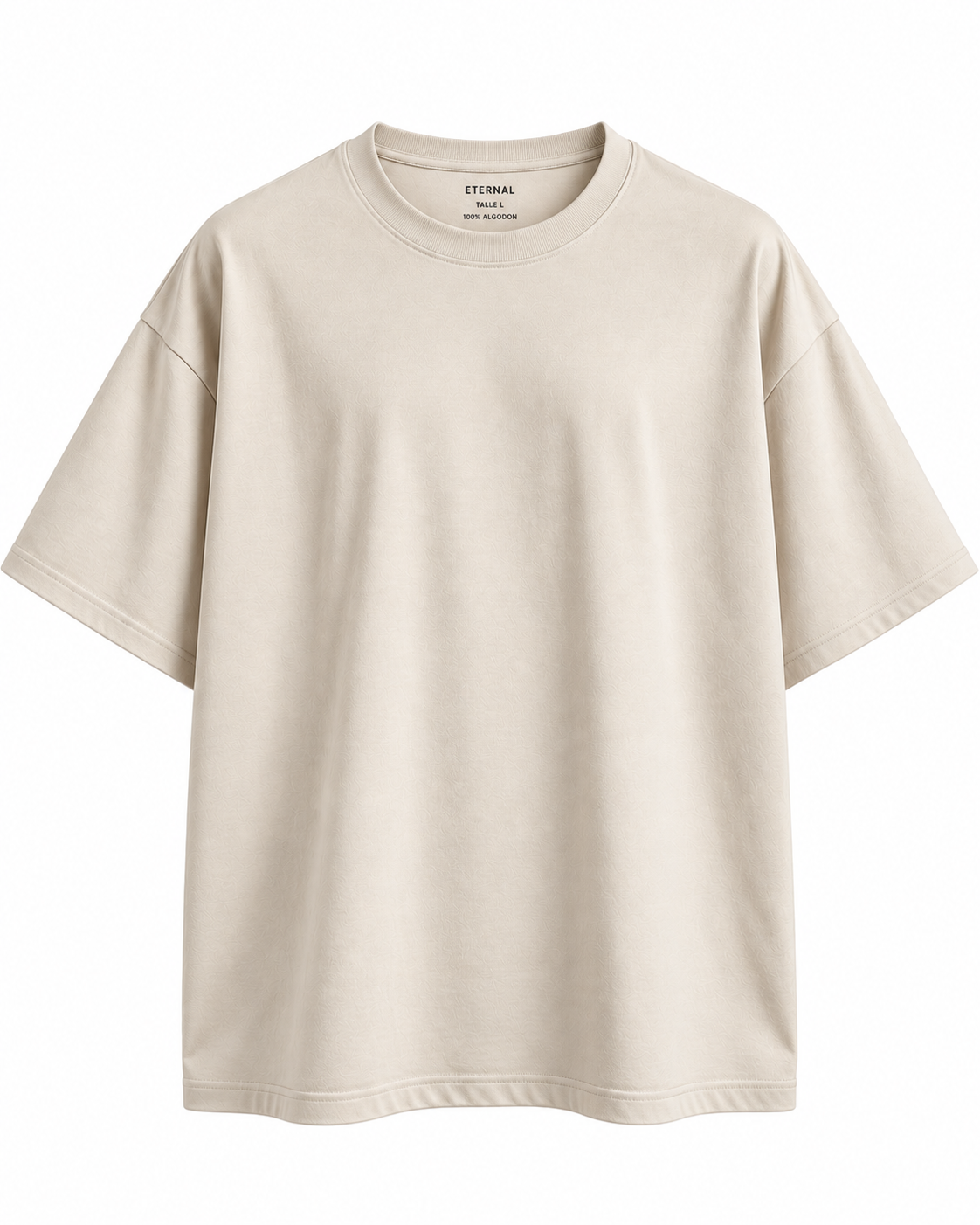 Remera Oversize Beige Basica