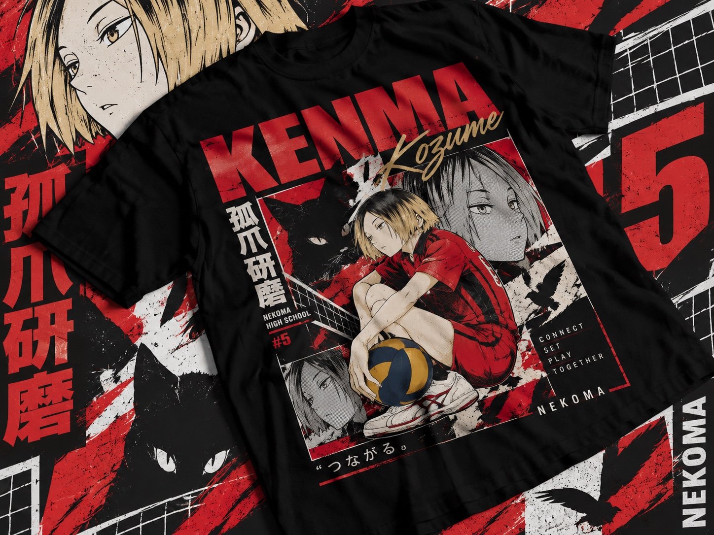 Remera Haikyu Kenma Kozume